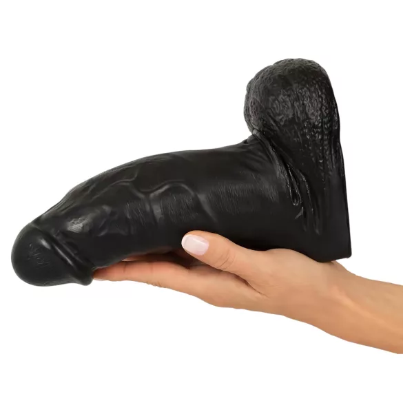 Realistixxx Real Giant - реалистичен дилдо с тестиси - 22 см - черен