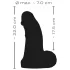 Realistixxx Real Giant - реалистичен дилдо с тестиси - 22 см - черен