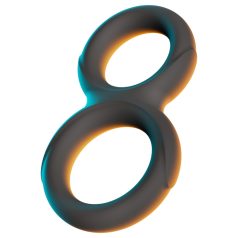 Erecto - двойен пенис пръстен - черен