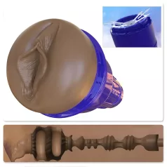   Fleshlight Boost Bang - реалистична изкуствена вагина мастурбатор - кафява