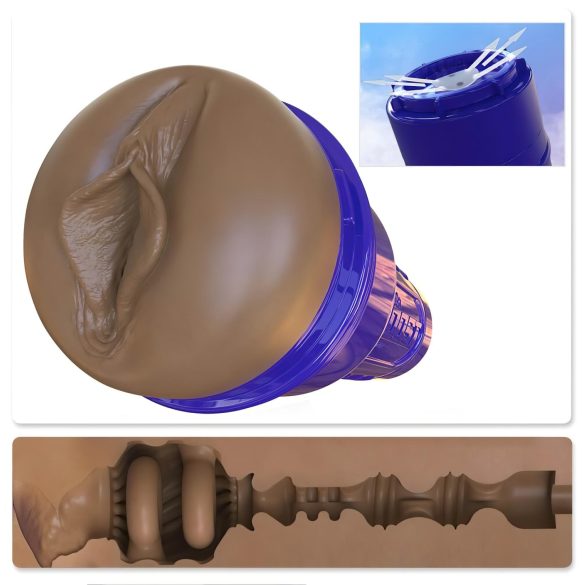 Fleshlight Boost Bang - реалистичен мастурбатор (кафяв)