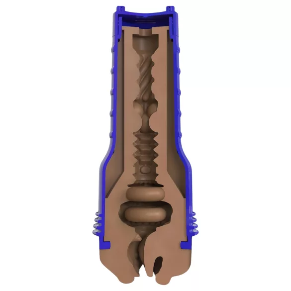 Fleshlight Boost Blow - мастурбатор уста - реалистичен, кафяв