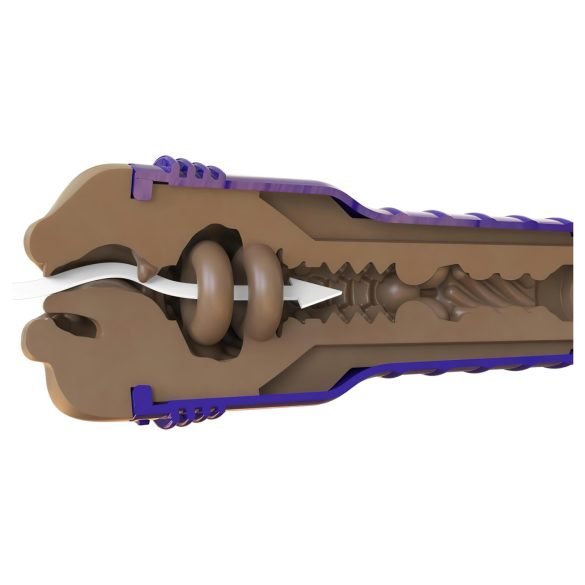 Fleshlight Boost Blow - мастурбатор уста - реалистичен, кафяв