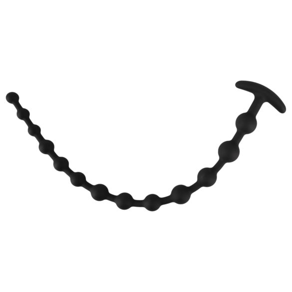 Black Velvets - анален дилдо с топчета - черен