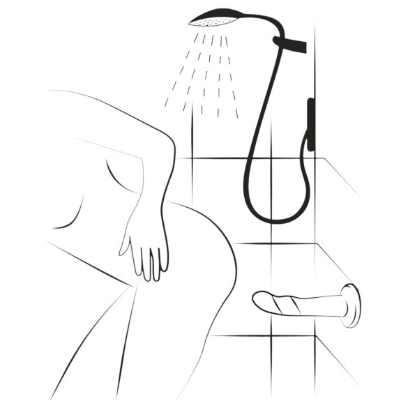 ROMP Piccolo - гъвкаво силиконово дилдо (синьо-лилаво)