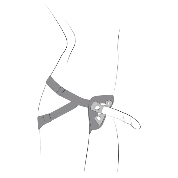 ROMP Piccolo - страп-он комплект за пегинг - черно-син