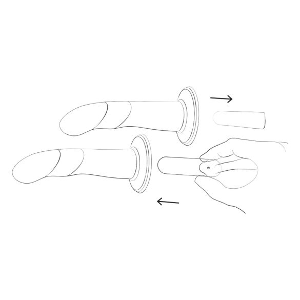 ROMP Piccolo - страп-он комплект за пегинг - черно-син