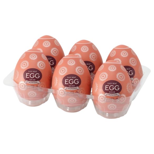 TENGA Egg Gear Stronger - мастурбатор яйце - комплект 6 броя