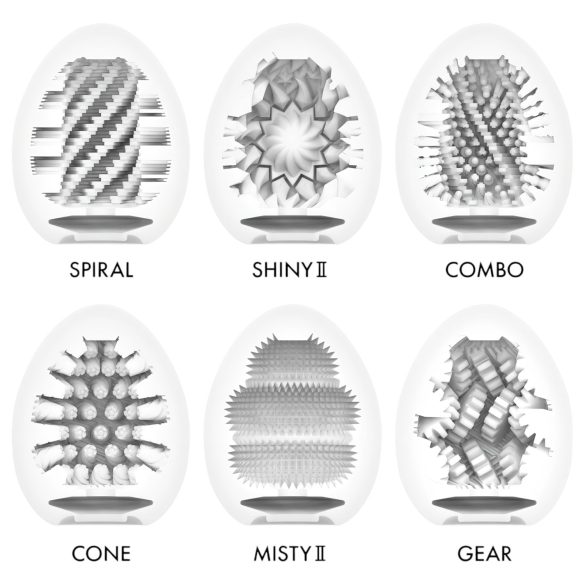 TENGA - По-силен комплект яйце масажор - 6 бр.