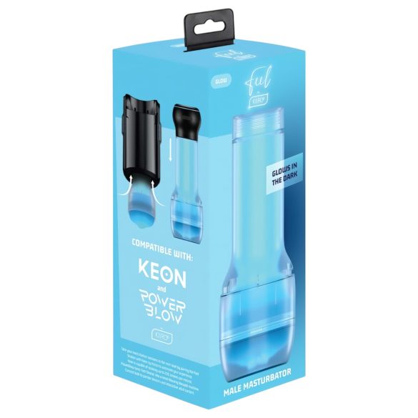 Kiiroo Feel Glow - светеща вагина - съвместима с PowerBlow (бяла)