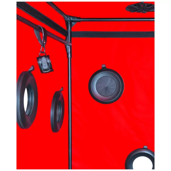 Secretdome - BDSM секс кабина с отвори (черна)