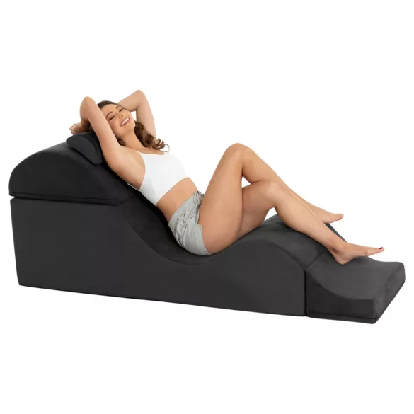 Liberator Aria Flip Chaise - мултифункционален тантра диван - 3 части (черен)