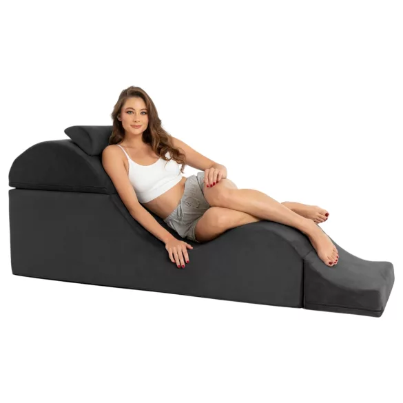 Liberator Aria Flip Chaise - мултифункционален тантра диван - 3 части (черен)