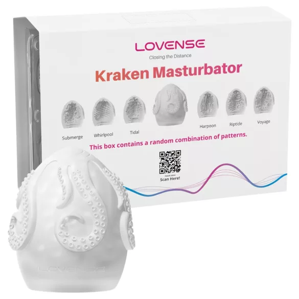 LOVENSE Kraken - мастурбационни яйца - 6 бр. (бели)