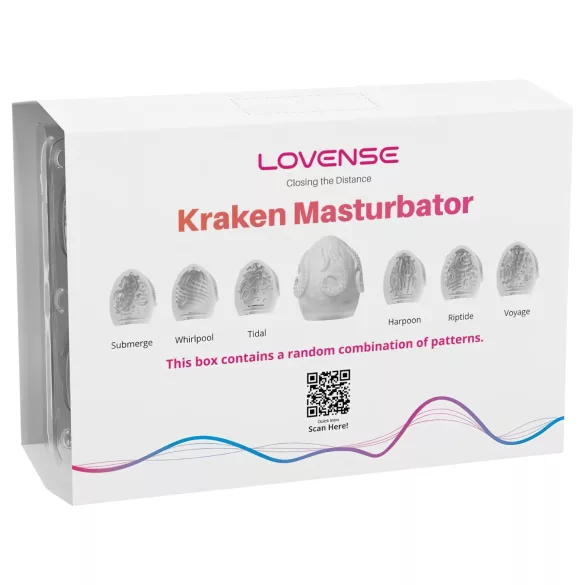 LOVENSE Kraken - мастурбационни яйца - 6 бр. (бели)