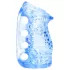 Fleshlight Fleshskins Grip Blue Ice - мастурбатор, отворен от двете страни (син)