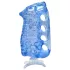 Fleshlight Fleshskins Grip Blue Ice - мастурбатор, отворен от двете страни (син)