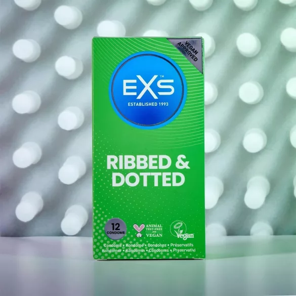 EXS - оребрени и релефни презервативи - 12 броя