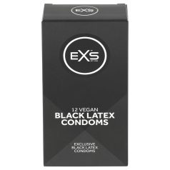   EXS Black - латексов презерватив - черен - 12 броя