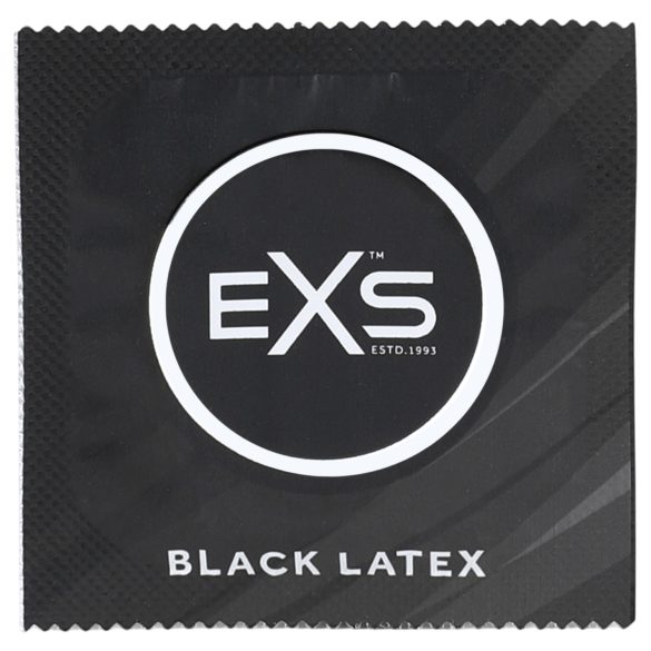 EXS Black - латексов презерватив - черен - 12 броя