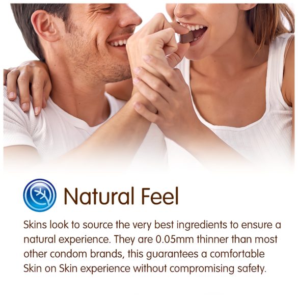 Skins - презервативи с вкус на шоколад - 8 броя