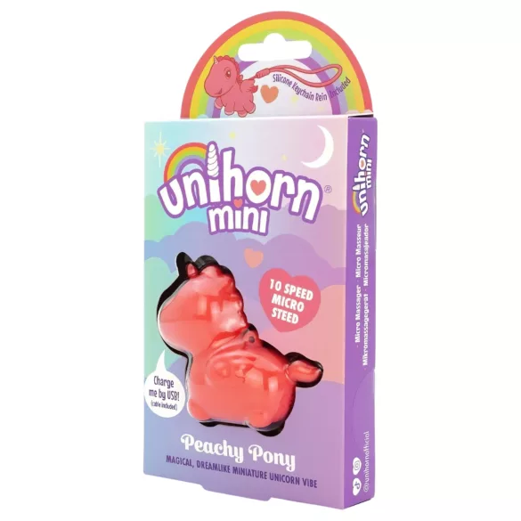 Unihorn - Мини вибратор за клиторна стимулация (праскова)