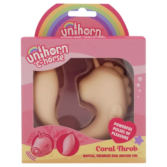 Unihorn C-Horse - вибратор за G-точка и клиторна стимулация (коралов)