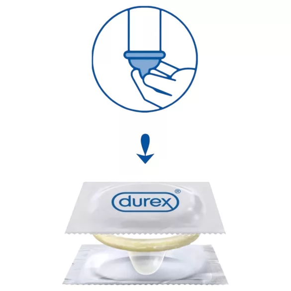 Durex Invisible Slim - тънки презервативи - 10 броя
