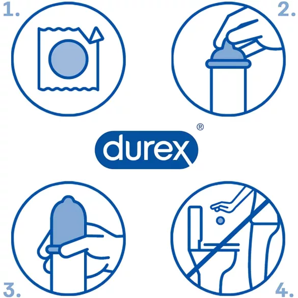 Durex Invisible Slim - тънки презервативи - 10 броя
