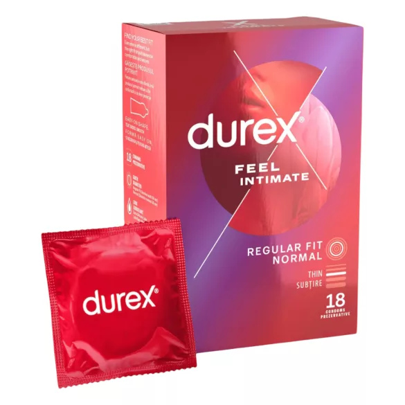 Durex Feel Intimate - тънки презервативи - 18 броя