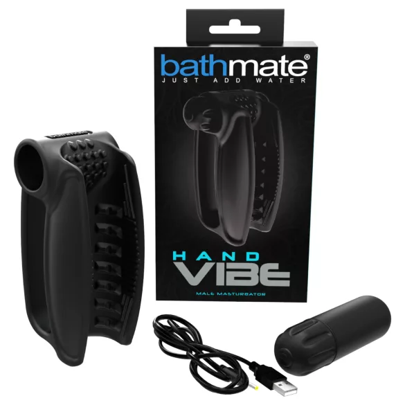 Bathmate Hand Vibe - вибратор за ръка с акумулаторна батерия (черен)
