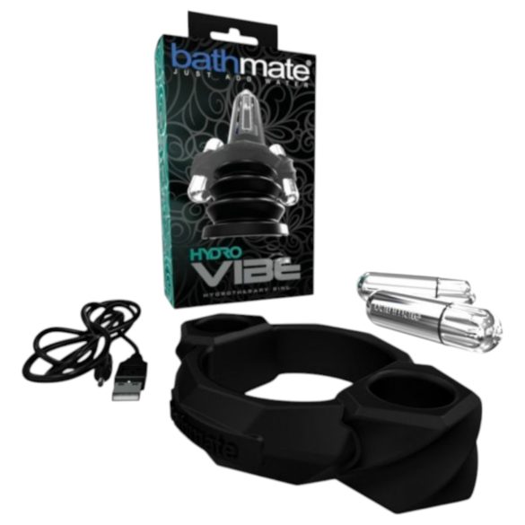Bathmate Hydro Vibe - хидротерапевтичен вибрационен пръстен (черен)