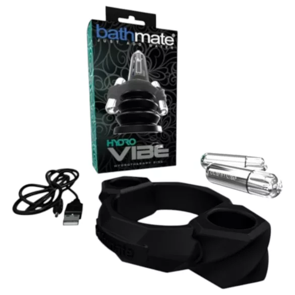Bathmate Hydro Vibe - вибрационен хидротерапевтичен пръстен - черен