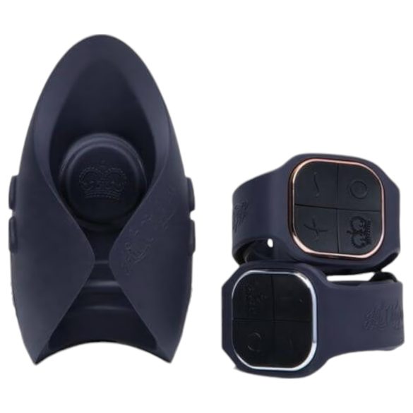 Pulse Duo Lux - акумулаторен вибратор за двоен екстаз (сив)