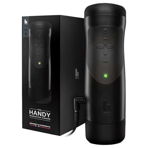 The Handy 1.1 - умен, мрежови VR мастурбатор (черен)