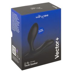   We-Vibe Vector+ - акумулаторен смарт анален вибратор (черен)