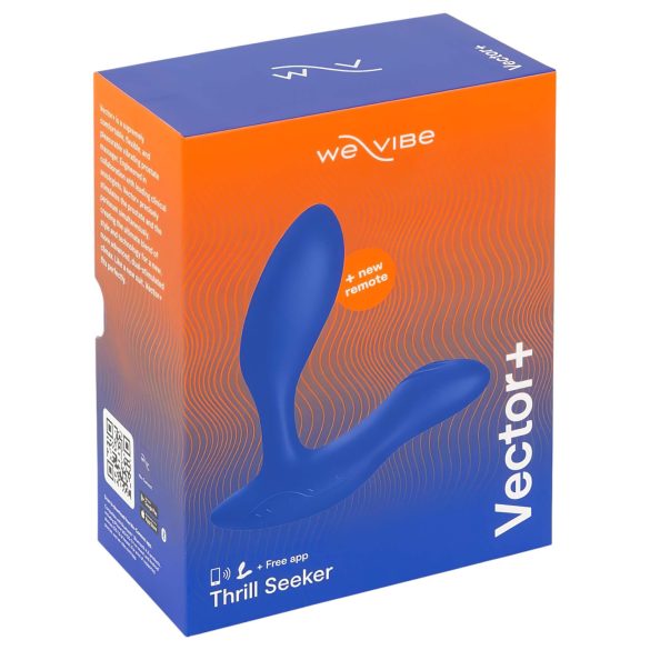 We-Vibe Vector+ - акумулаторен, смарт анален вибратор (син)