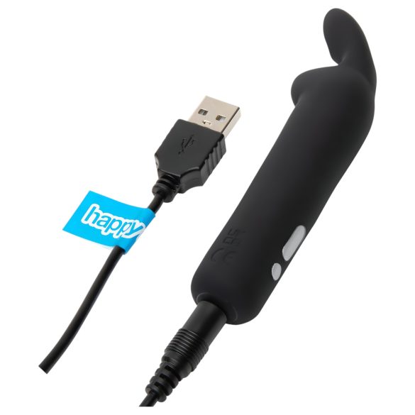 Happyrabbit - булет вибратор тип заек - акумулаторен, черен