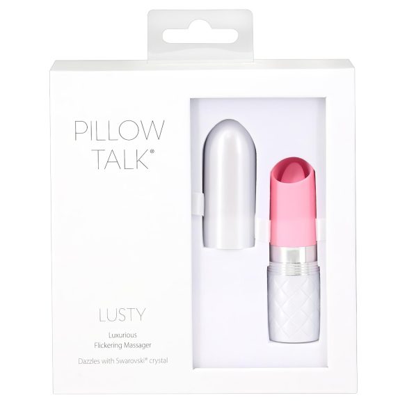 Pillow Talk Lusty - акумулаторен езиков вибратор (розов)