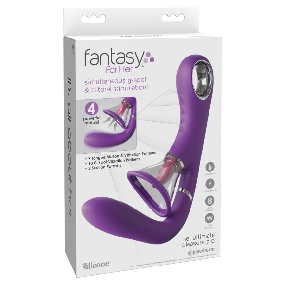 Fantasy For Her – 4 мотора G-точка и клитор вибратор (лилав)