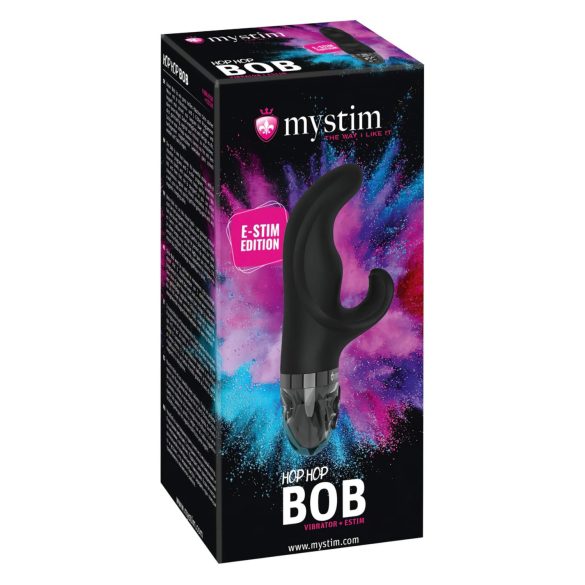 Mystim Hop Hop Bob E-Stim - акумулаторен електро вибратор (черен)