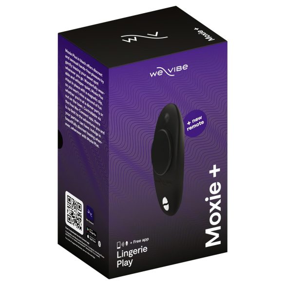 We-Vibe Moxie+ - интелигентен вибратор за клитор, с управление (черен)
