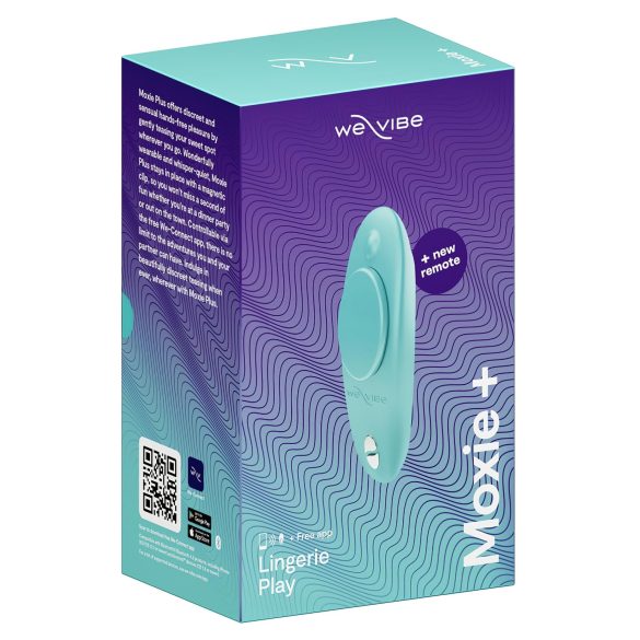 We-Vibe Moxie+ - безжичен, умен вибратор за клитор (тюркоаз)
