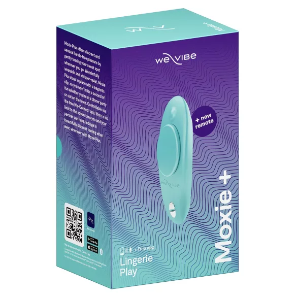 We-Vibe Moxie+ - радиоваг, смарт клиторен вибратор (тюркоаз)