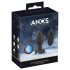 ANOS - светещ, вибриращ анален плъг (черен)