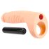 Realistixxx Double Fucker - приставка с анален вибратор (естествен цвят)