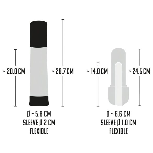 Mister Boner - автоматическа пенис помпа с акумулатор - черна/прозрачна