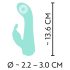 Мини вибратор Cuties 4: водоустойчиво зайче (зелено)