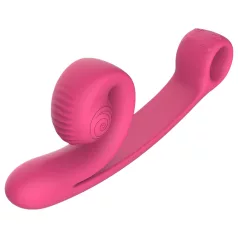   Snail Vibe Curve - 2 в 1 вибратор за клитор (розов)
