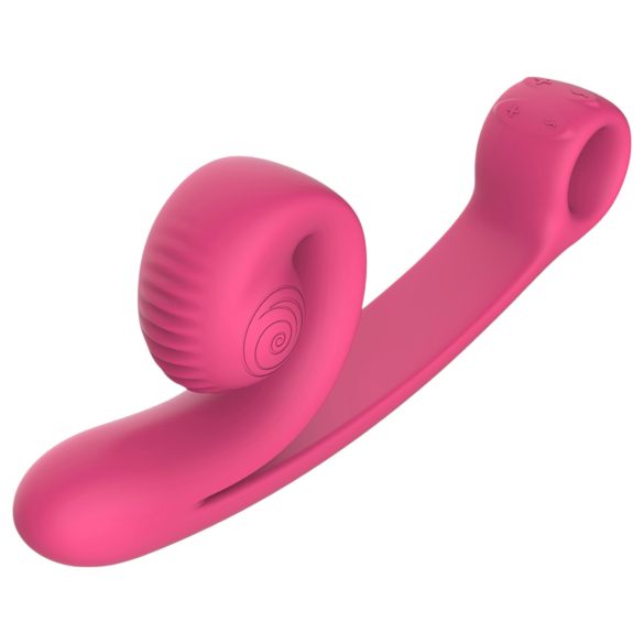 Snail Vibe Curve - 2в1 клиторен вибратор (розов)